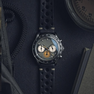 Montre CILOA ronde grise multifonctionnelle personnalisable avec grand cadran pour homme, montre à quartz de haute qualité, tendance et étanche - Product Image 3