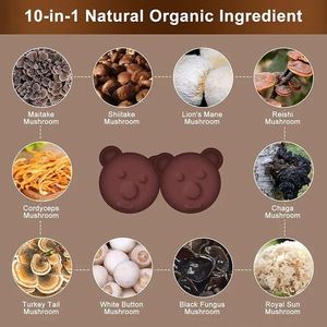 ผลิตภัณฑ์เสริมอาหารกระตุ้นสมองสำหรับผู้ใหญ่สร้อยสิงโตแบบเห็ดสั่นสำหรับวิตามินการดูแลสุขภาพ - Product Image 3