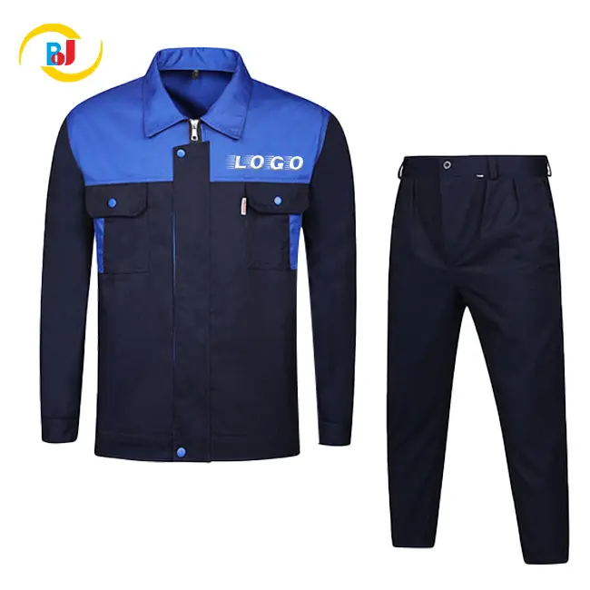 Factory Sales Long Sleeves Safety Uniform Professional Overall Work Suit Work Clothes Men