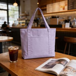 Bolso de Mano de Lona Retro para Mujer, Gran Capacidad, Bolso de Hombro Informal para Uso Diario, Bolso de Compras - Product Image 1