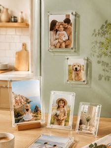 Manufacturer <b>Magnetic</b> Photo Premium Acrylic Frame Wall Mount and Fridge Magnets Display for Home or Office Decor - Product Image 2
