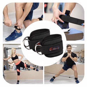 Tali pergelangan kaki dapat disesuaikan, latihan kaki <span class=keywords><strong>Gym</strong></span> kekuatan kebugaran olahraga EVA tali pergelangan kaki untuk mesin kabel - Product Image 4