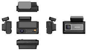 Dash <span class=keywords><strong>Cam</strong></span> 4K con Schermo IPS da 2'', 3 Obiettivi, Visione Notturna HD 1080p, Grandangolare, Registratore Auto a 3 Canali con Vista Completa, Wifi e GPS - Product Image 2