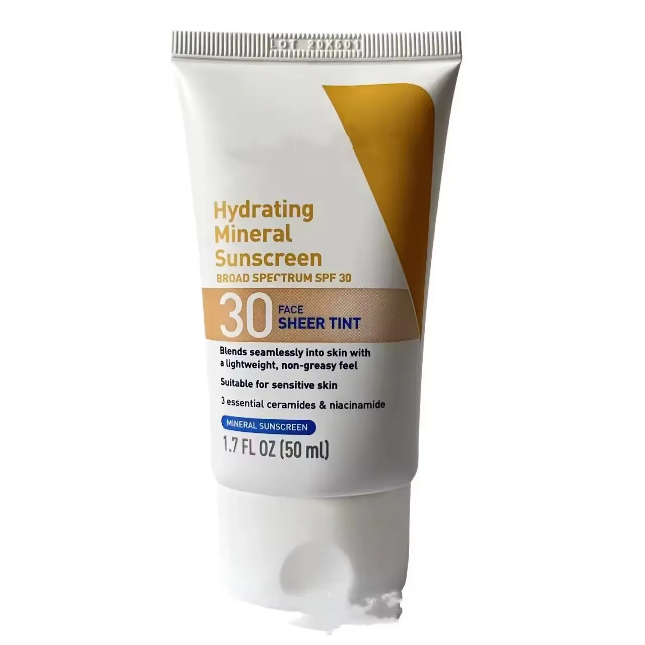 Wholesales Hydrating Mineral Sunscreen physical sunscreen lotion 50ML original Ve moisturizing facial sunscreen