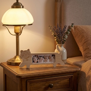 Cornice Portafoto in Legno a Forma di Gatto, Espositore per 4 Foto di Animali Domestici, Decorazione Commemorativa da Tavolo - Product Image 3