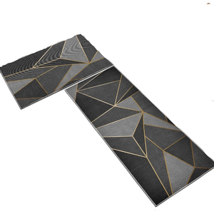 2pcs/<b>sets</b> Fashionable Nordic Style Kitchen Crystal Velvet Floor <b>Mat</b> Household Carpet Long Strip Door <b>Mat</b> Modern Home Decor - Product Image 1