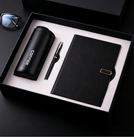 Vente en gros d'ensemble de journaux d'entreprise de luxe promotionnels, logo personnalisé, stylo, tasses à café et cahiers, coffrets cadeaux avec tasse de voyage