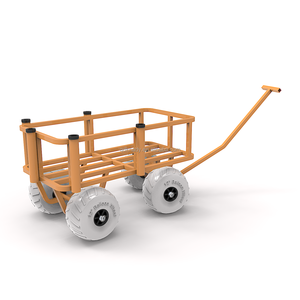 Carrello Pieghevole in Alluminio per Pesca/Spiaggia, Resistente, con Grandi Ruote Gonfiabili, Personalizzabile OEM - Product Image 5
