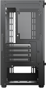 JNP-U01-2 thiết kế mới M-ATX giữa tháp chơi game PC <span class=keywords><strong>Chassis</strong></span> nút xuống nhựa Gamer trường hợp máy tính với kính cường lực trong kho - Product Image 4