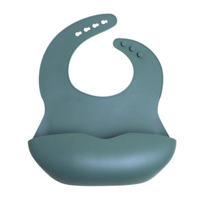 Babero de silicona para bebés de 0 a 6 meses, impermeable, resistente a las manchas, tipo arco, estilo sencillo - Product Image 3