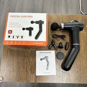 ปืนนวดฟาสเชียล โปร 6 ระดับความเร็ว แบตเตอรี่ 1000mAh ชาร์จผ่าน USB หัวนวด 4 แบบ สีเทา เขียว ดำ - Product Image 3