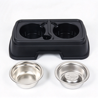 Mangeoire surélevée multi-tailles pour animaux de compagnie avec bols en acier inoxydable, double bols amovibles, station d'alimentation et d'eau pour chien