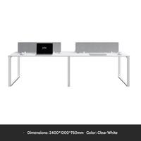Bureau de travail pour le personnel de bureau, 2 places/1 place avec chaise, mobilier de poste de travail, bureau d'ordinateur pour le personnel