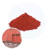 Pigment rouge d'oxyde de fer 130A 180 190 panneau de peinture en caoutchouc de ciment pigment rouge spécial