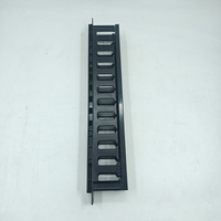 Panneau de gestion de câbles ABS 1U 2U 19 pouces, organisateur de câbles horizontal pour armoire réseau, gestion de câbles en plastique 1U de qualité supérieure