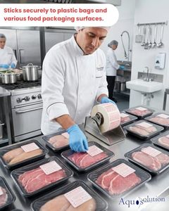 Wholesale Food Safe Handling Labels 2.25x1.125 Inch 1000 <b>Stickers</b> Per <b>Roll</b> Custom Print Meat Safety Information Adhesive Labels - Product Image 4