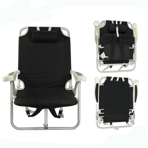 Aluminum Beach Backpack Folding Outdoor Foldable Chair Lounger with Pillow silla plegable - Product Image 5