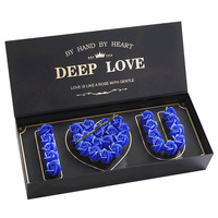 Nouveau coffret cadeau de fleurs de savon pour la Saint-Valentin, cadeau romantique pour l'anniversaire, surprise pour femme, petite amie et proches féminines