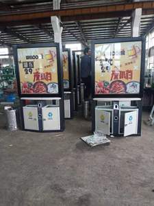 Sản xuất giá thấp hơn ngoài trời năng lượng mặt trời Powered xe buýt dừng xe buýt nơi trú ẩn đường biển quảng cáo dẫn Hộp ánh sáng di chuyển hệ thống quảng cáo - Product Image 3