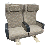 Compartiments de voyageurs de train avancés avec sièges doubles fixes et rotatifs, surface en tissu de qualité supérieure