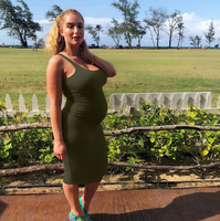 Vestidos de Diseñador de Moda para Mujer Vestido Largo Casual Estilo Vendaje Envolvente sin Mangas y con Espalda Descubierta de Color Sólido