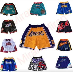 2023 Novos Designs American Basketball Wear Nbaing Shorts Para 32 Equipes