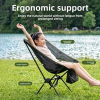 Silla de Camping Plegable 2 en 1 Zentopia, Bastón de Trekking de Aluminio Ultraligero, Asiento Portátil para Senderismo, Picnic, Silla Luna, Venta al Por Mayor