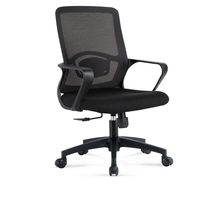 Chaise de bureau ergonomique moderne en contreplaqué et maille avec dossier à motif écossais et siège creux pour la maison ou l'utilisation prolongée sur ordinateur et l'apprentissage