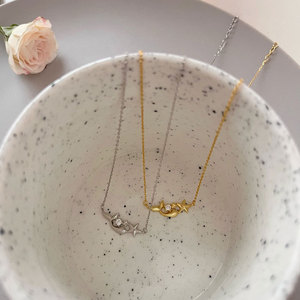 Silverbene Casual Starfish <strong>Whal</strong> Fish CZ 925 Sterling Silver Necklace - Product Image 2