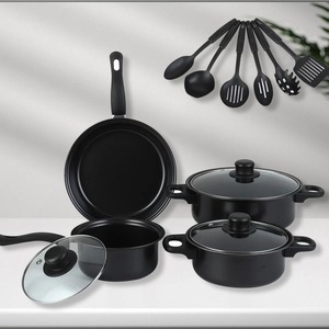 Prezzo di fabbrica 13 pezzi cucina pentole e padelle Set antiaderente in alluminio pentole con rivestimento in ceramica pentole padelle
