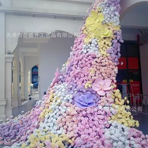 Arco Decorativo de Rosas Artificiales, Flores de Seda para Decoración de Paredes, Accesorios de Fotografía para Bodas al Aire Libre, Reutilizables ZSM--003 - Product Image 2