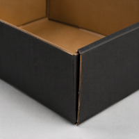 Boîtes à pizza mini rigides réutilisables avec logo imprimé personnalisé, carton noir de qualité alimentaire pour sushis, pizzas, sucre, huile d'olive, emballage cadeau