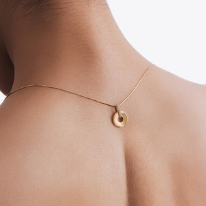 Ciondolo a Disco Donut con <span class=keywords><strong>Pietre</strong></span> CZ in Acciaio Inossidabile 316L, Charm Circolare Cavo, Gioiello Delicato per Collana da Donna, Base Vuota per Incisione - Product Image 2