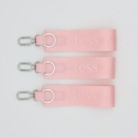 Petit cordon en nylon tissé personnalisé de 15 cm de long, couleur chocolat brun, avec logo, pour vêtements, sacs et accessoires