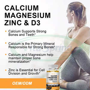 Cápsulas de Gel Suave VitaSpring OEM <span class=keywords><strong>Ca</strong></span> Mg Zn Calcio Magnesio para Adultos, Apoyo a la Salud Muscular, Zinc + Vitamina D3 - Product Image 2