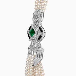 Lixin Sang Trọng 2 Mảnh Đồ Trang Sức Thời Trang Bộ Sang Trọng Bạch Kim Ngọc Ngọc Trai Vòng Cổ Bông Tai Cho Phụ Nữ - Product Image 4