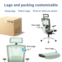 Meubles de luxe pour bureaux à domicile Bifma 3D Accoudoir pivotant en maille complète Mobilier de bureau Chaises de direction ergonomiques