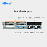 Server MIWIN 2U 24 Bay dengan 32 DDR5, Dual Intel Generasi ke-4/ke-5, Hard Disk NVMe 2.5 Inch, 6 Slot PCIE 5.0 X16, Server Penyimpanan 2U 24 Disk