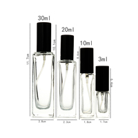 Vente directe usine : Flacons de parfum en verre vides de 3ml, 5ml, 6ml, 10ml, 20ml, 30ml disponibles pour logo personnalisé et couleurs de pulvérisation sur mesure