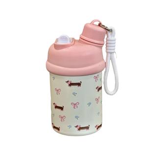 Lelyi Ins cartone animato carino fiocco cane in acciaio inossidabile bottiglia di alto valore creativo ragazza cuore Thermos Cup - Product Image 6
