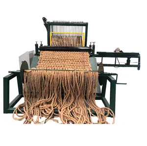 Heavy duty natural coconut coir matting entrance mat rope machine / Hemp Rope wire mesh making machine