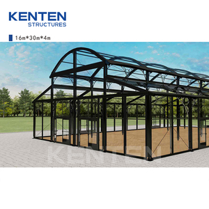 Grande Tente <span class=keywords><strong>de</strong></span> Réception Claire Extérieure, Chapiteau d'Orangerie en Aluminium, Tente d'Événement Transparente 20mx40m pour 300 à 500 Personnes - Product Image 5