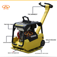 Compacteur de sol manuel mini essence/électrique/diesel 30KN, compacteur de plaques petit et économe en énergie