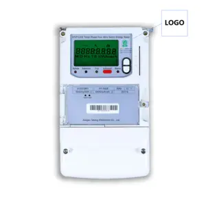 Multi Function 3-phase 4-wire 3 X 230/400V 1.5(6)A Prepaid Electric Meter Class 1 Accuracy Smart Energy Meter With 3 CTs