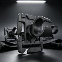 Clip de fixation rotatif à 360° en U pour lampe torche, pour sangle de sac à dos, sac de travail, sac de camping, sac de randonnée, sac d'alpinisme