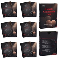 Nouvelles cartes pour couples transfrontalières : 50 paires de cartes romantiques interactives pour jeux de puzzle, divertissement pour couples en papier