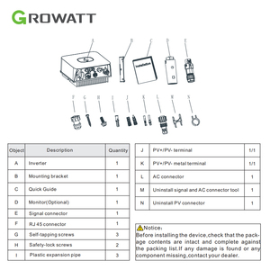 Système solaire photovoltaïque monophasé Growatt 1500TL-X 1,5 kW de haute qualité avec 1 MPPT 1500TL-X Growatt 1,5 kW 1500TL-X - Product Image 6