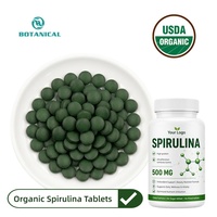 Capsules de Spiruline OEM ODM Marque Privée Bio Végétalien Superaliment Riche en Protéines Chlorophylle Emballage Personnalisé en Pot ou Bouteille Usine