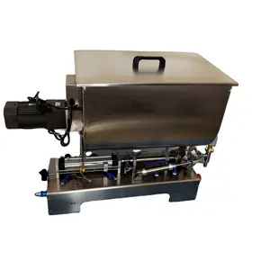 Mixing with Heater Filler Very Viscous Material Paste Sugar Chocolate Sauce Packaging Equipment Bottle Filling Machine