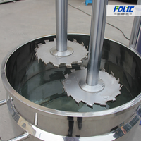 Chine Polyc 500L automatique hydraulique levage à base d'eau peinture revêtements encres colorant Double arbre dispersant mélangeur Machine